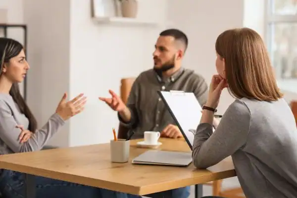 Image of couple access free mediation using family mediation voucher scheme Seaham