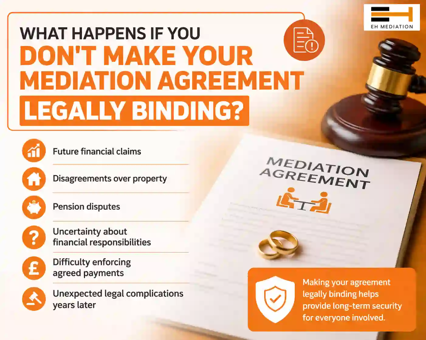 What Happens If You Don't Make Your Mediation Agreement Legally Binding Seaham?